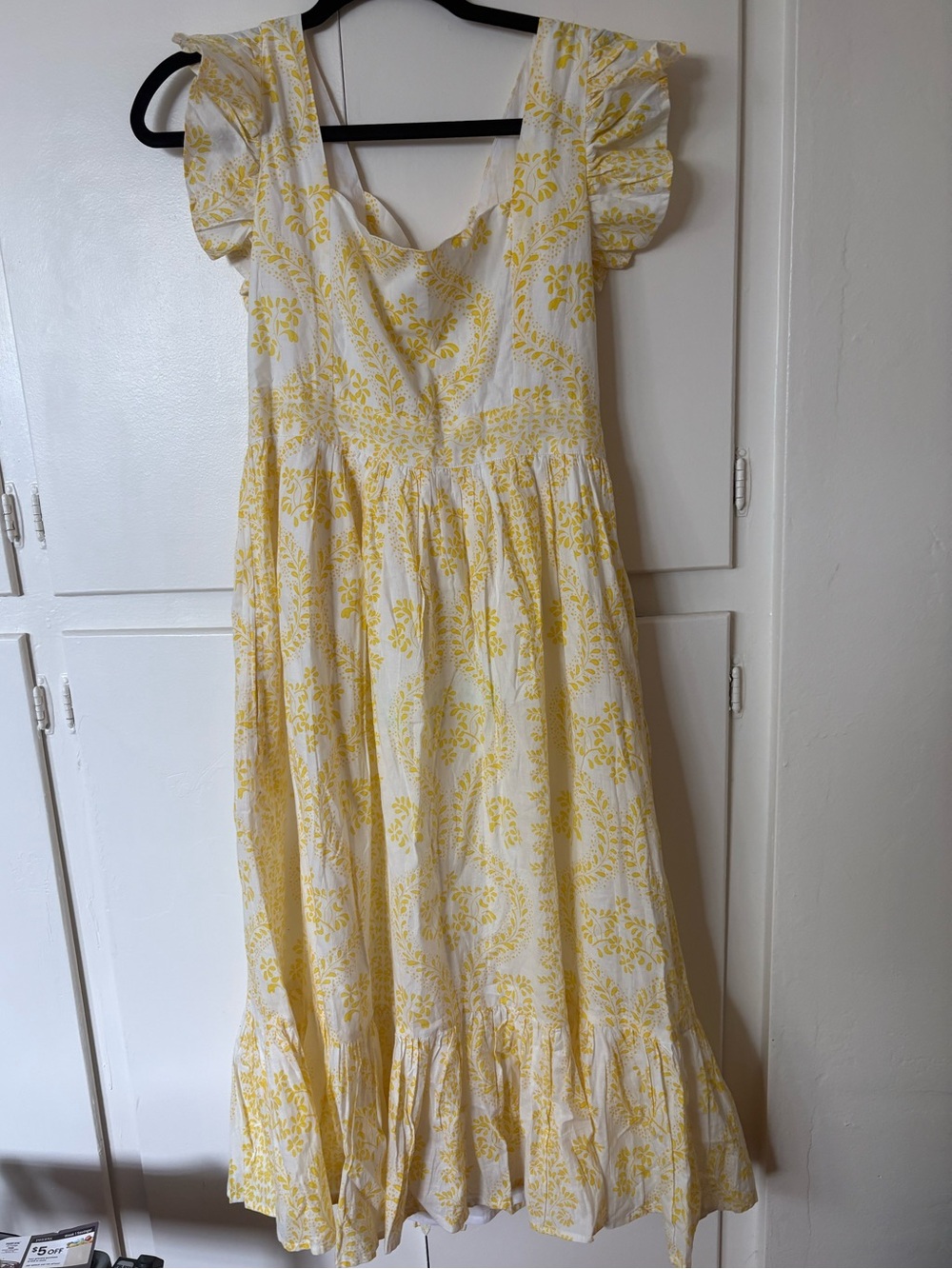 Guadalupe Yellow Floral Summer Dress